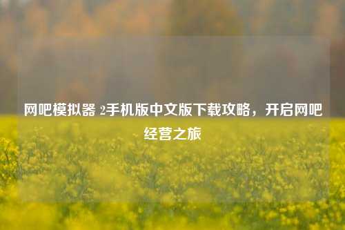 网吧模拟器 2手机版中文版下载攻略,开启网吧经营之旅