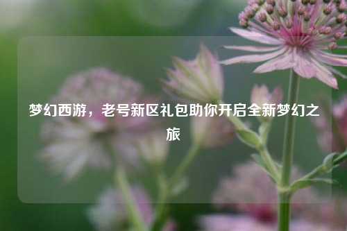 梦幻西游，老号新区礼包助你开启全新梦幻之旅