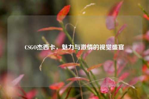 CSGO杰西卡，魅力与激情的视觉盛宴
