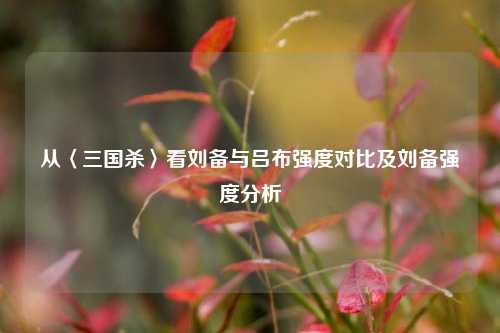 从〈三国杀〉看刘备与吕布强度对比及刘备强度分析