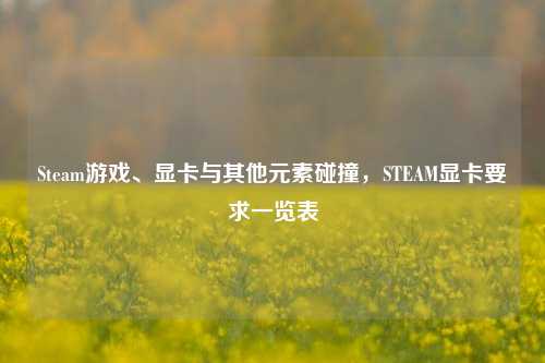 Steam游戏、显卡与其他元素碰撞,STEAM显卡要求一览表