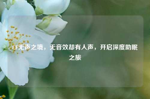 CF无声之境,无音效却有人声,开启深度助眠之旅
