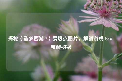 探秘〈造梦西游 2〉易爆点图片,解锁游戏 boss 宝藏秘密