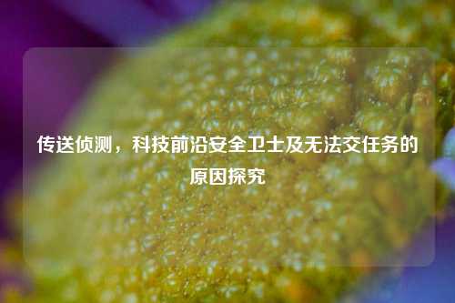 传送侦测,科技前沿安全卫士及无法交任务的原因探究