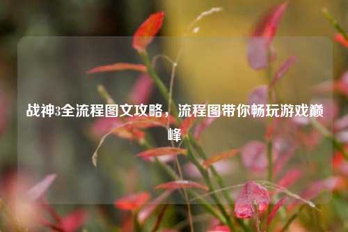 战神3全流程图文攻略,流程图带你畅玩游戏巅峰
