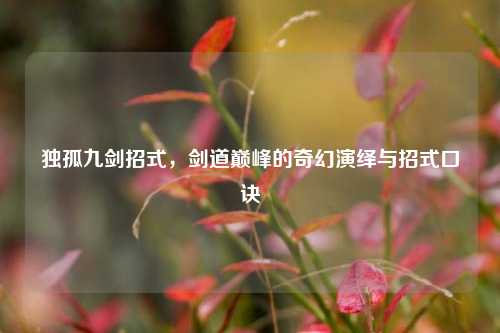 独孤九剑招式,剑道巅峰的奇幻演绎与招式口诀