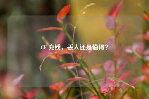 CF 充钱，丢人还是值得？